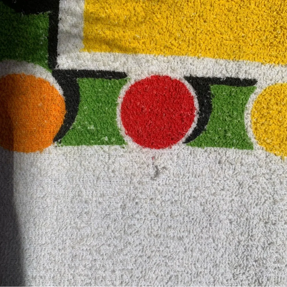 Vintage 80s Hot Stuff Terrycloth Beach Towel
